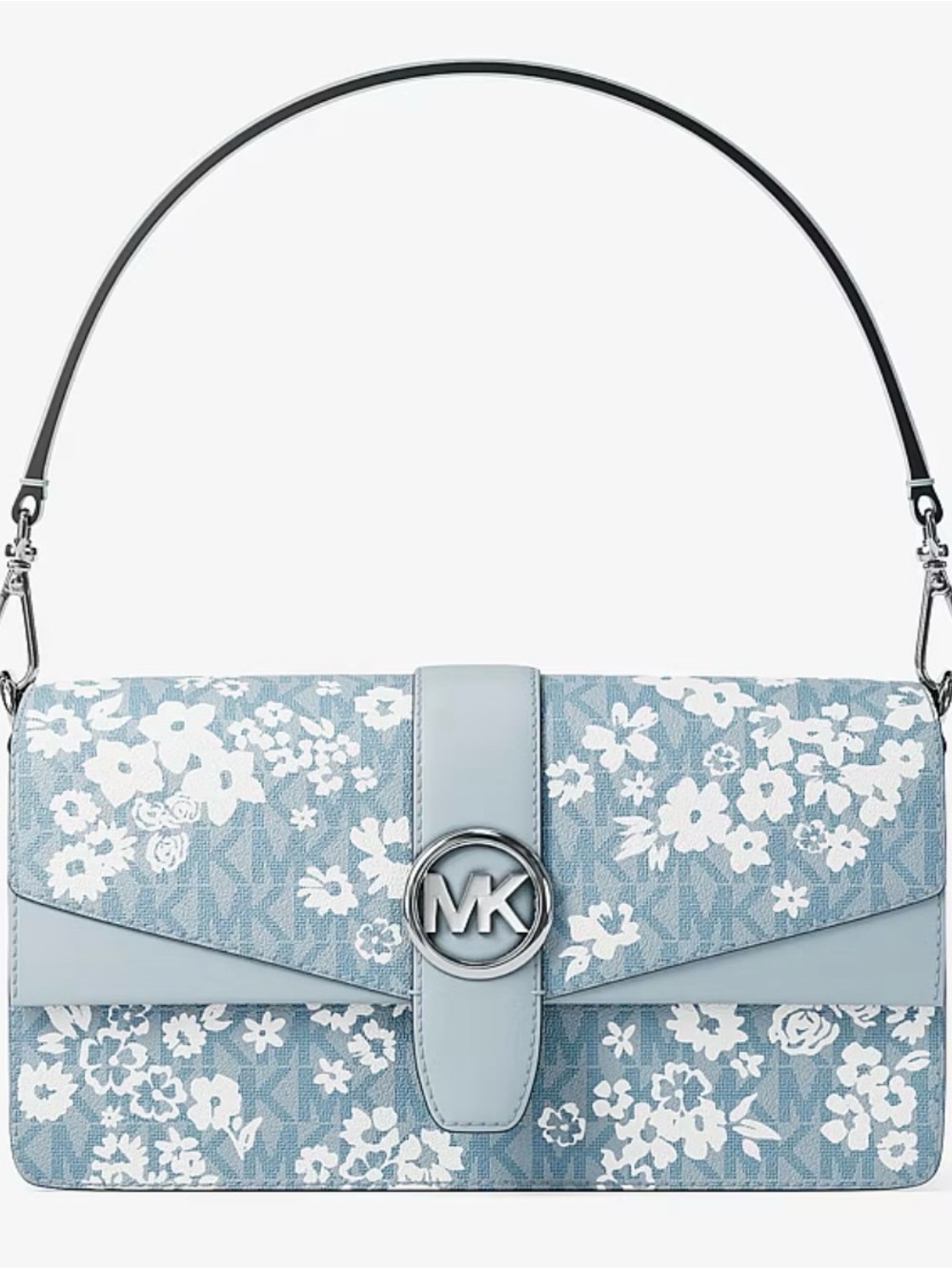 Michael Kors Greenwich Medium Printed Signature Logo Convertible Shoulder Bag